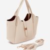 Beige Everyday Handbag in Casual Handbags, Shoulder Bags with Width, Bottom Width and Height