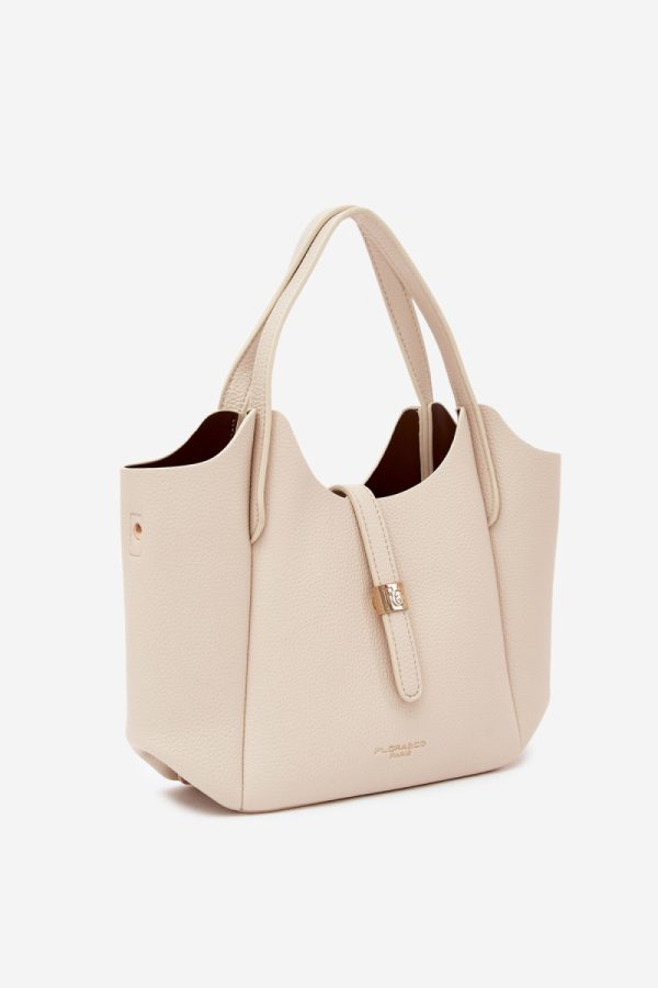 Beige Everyday Handbag in Casual Handbags, Shoulder Bags with Width, Bottom Width and Height