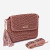 Pink Messenger Bag in Casual Handbags, Shoulder Bags with Width, Bottom Width and Height