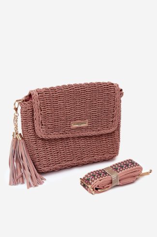 Pink Messenger Bag in Casual Handbags, Shoulder Bags with Width, Bottom Width and Height