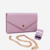 Violet Envelope Clutch Bag in Casual Handbags, Shoulder Bags with Width, Bottom Width and Height