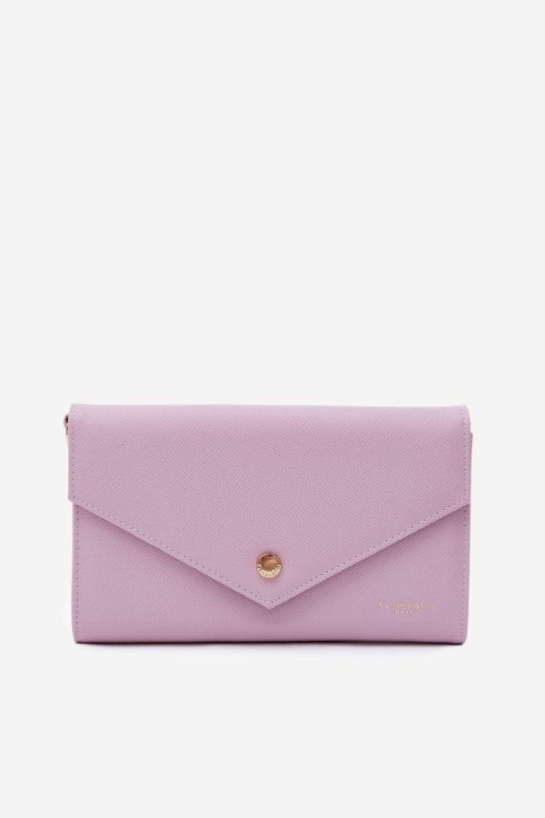 Violet Envelope Clutch Bag in Casual Handbags, Shoulder Bags with Width, Bottom Width and Height