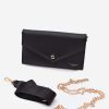 Black Envelope Clutch Bag in Casual Handbags, Shoulder Bags with Width, Bottom Width and Height