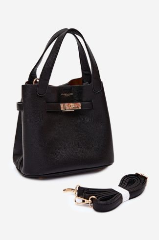 Black Everyday Handbag in Casual Handbags, Shoulder Bags with Width, Bottom Width and Height