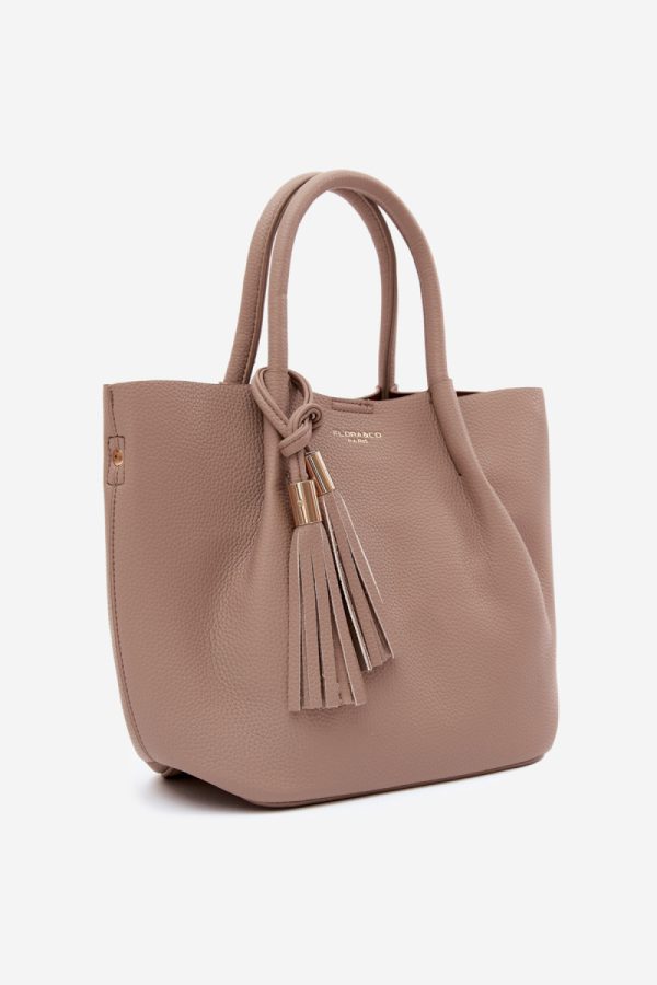 Beige Everyday Handbag in Casual Handbags, Shoulder Bags with Width, Bottom Width and Height