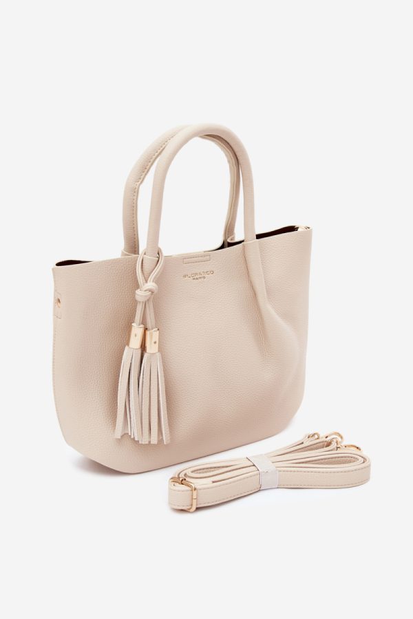 Beige Everyday Handbag in Casual Handbags, Shoulder Bags with Width, Bottom Width and Height