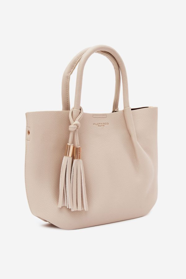 Beige Everyday Handbag in Casual Handbags, Shoulder Bags with Width, Bottom Width and Height