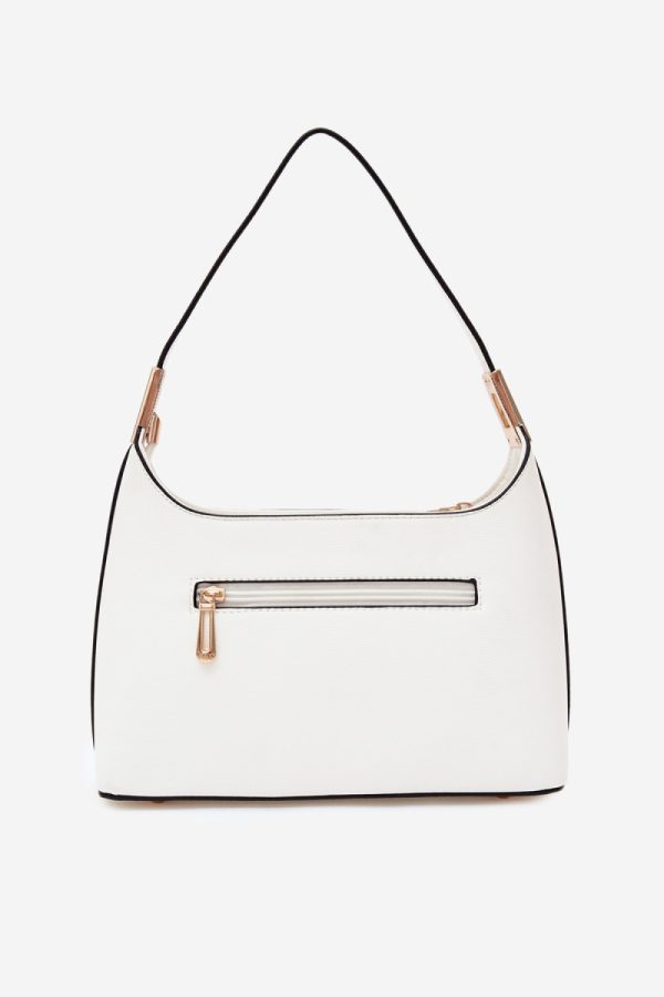 White Everyday Handbag in Casual Handbags, Shoulder Bags with Width, Bottom Width and Height