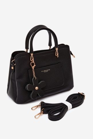 Black Everyday Handbag in Casual Handbags, Shoulder Bags with Width, Bottom Width and Height