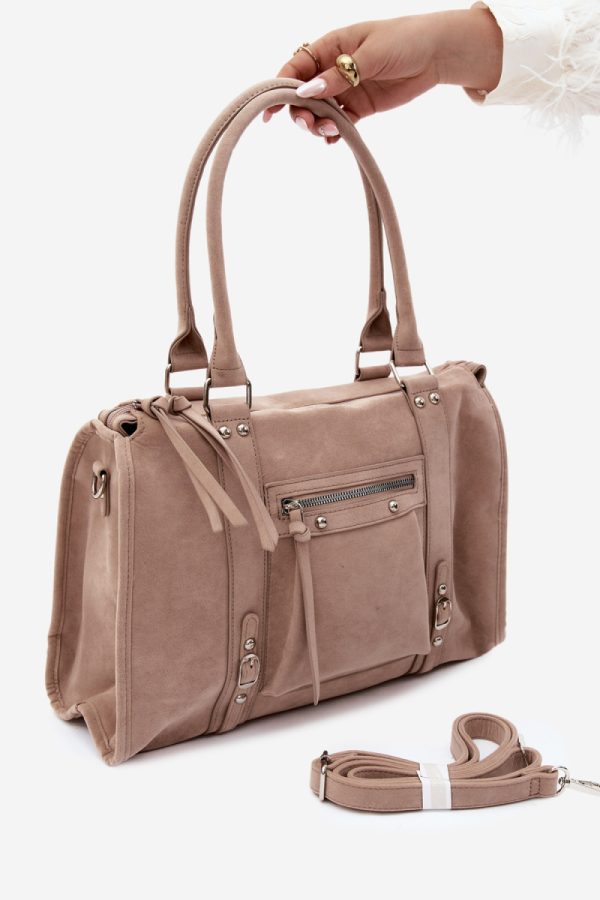 Beige Everyday Handbag in Casual Handbags, Shoulder Bags with Width, Bottom Width and Height