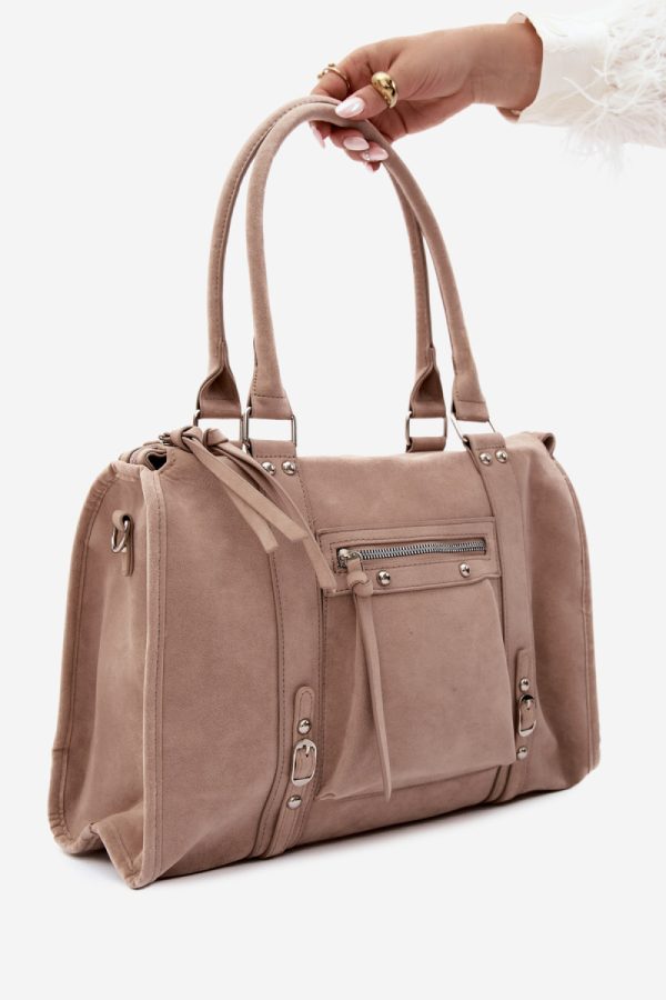 Beige Everyday Handbag in Casual Handbags, Shoulder Bags with Width, Bottom Width and Height