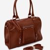 Brown Everyday Handbag in Casual Handbags, Shoulder Bags with Width, Bottom Width and Height