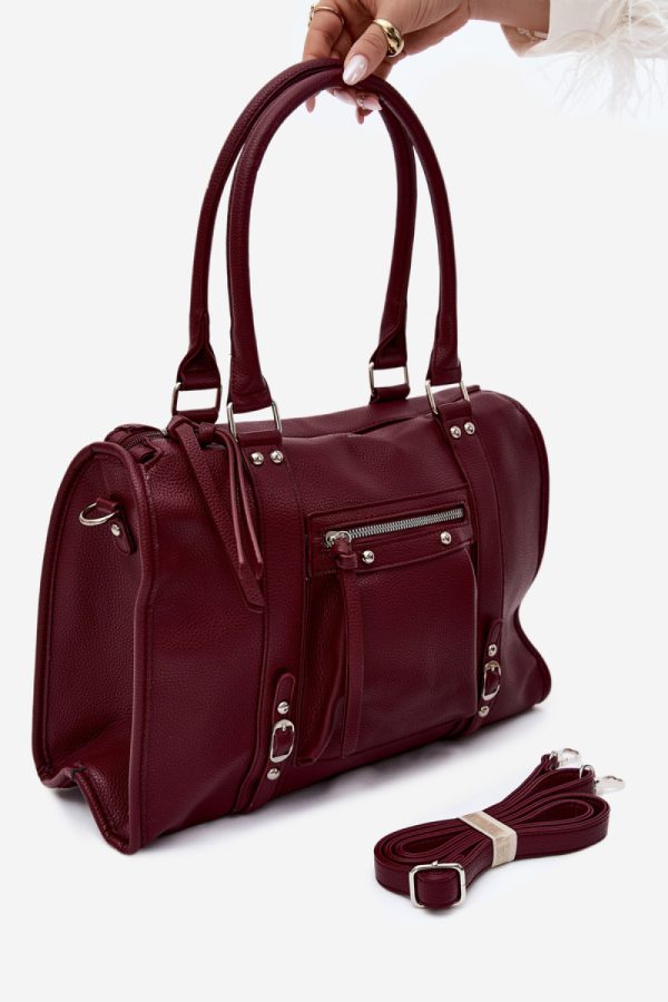 Red Everyday Handbag in Casual Handbags, Shoulder Bags with Width, Bottom Width and Height
