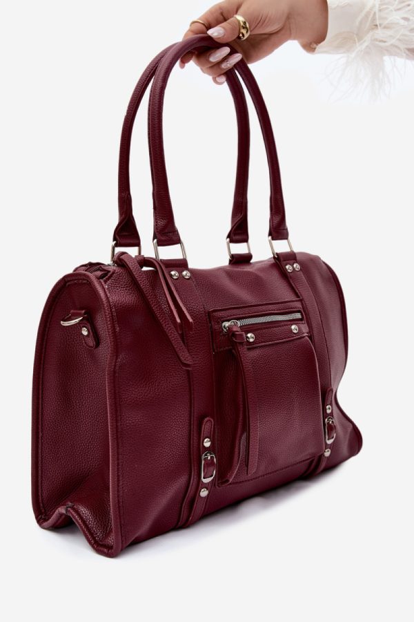 Red Everyday Handbag in Casual Handbags, Shoulder Bags with Width, Bottom Width and Height