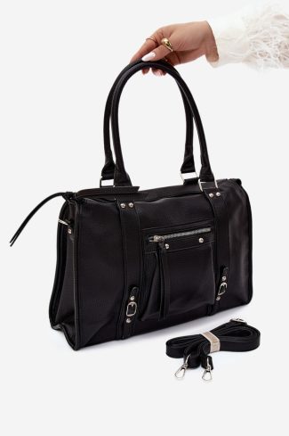 Black Everyday Handbag in Casual Handbags, Shoulder Bags with Width, Bottom Width and Height