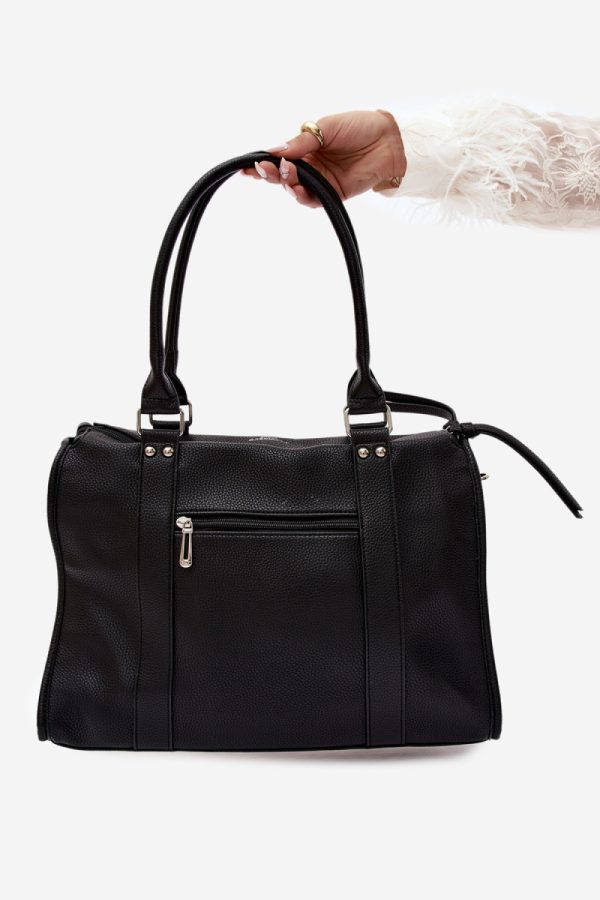 Black Everyday Handbag in Casual Handbags, Shoulder Bags with Width, Bottom Width and Height