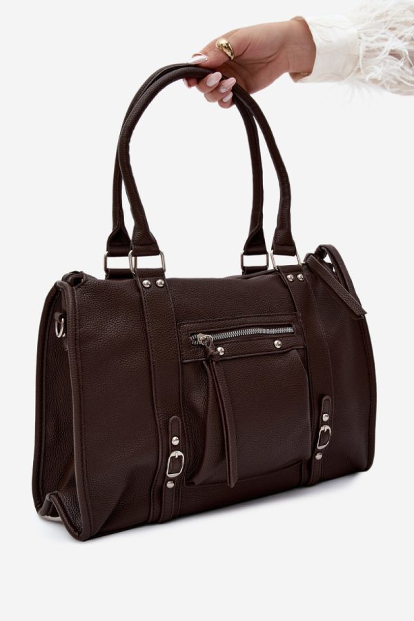 Brown Everyday Handbag in Casual Handbags, Shoulder Bags with Width, Bottom Width and Height