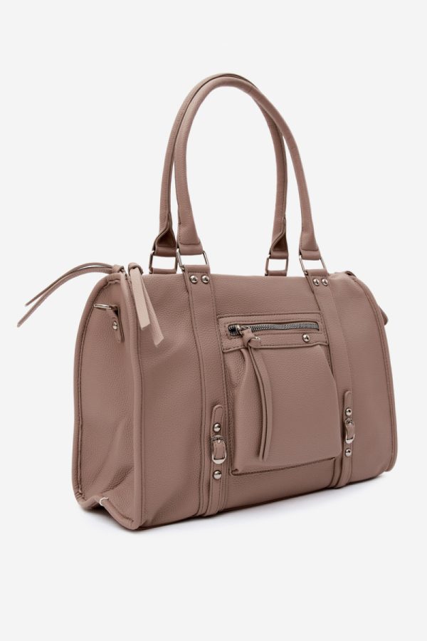 Beige Everyday Handbag in Casual Handbags, Shoulder Bags with Width, Bottom Width and Height