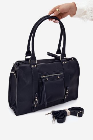 Navy Blue Everyday Handbag in Casual Handbags, Shoulder Bags with Width, Bottom Width and Height