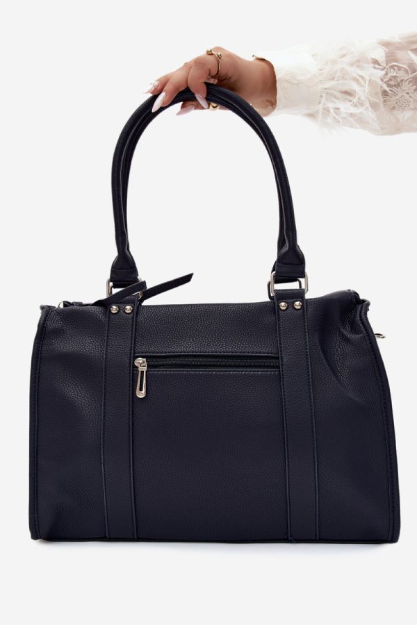 Navy Blue Everyday Handbag in Casual Handbags, Shoulder Bags with Width, Bottom Width and Height