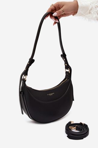 Black Everyday Handbag in Casual Handbags, Shoulder Bags with Width, Bottom Width and Height