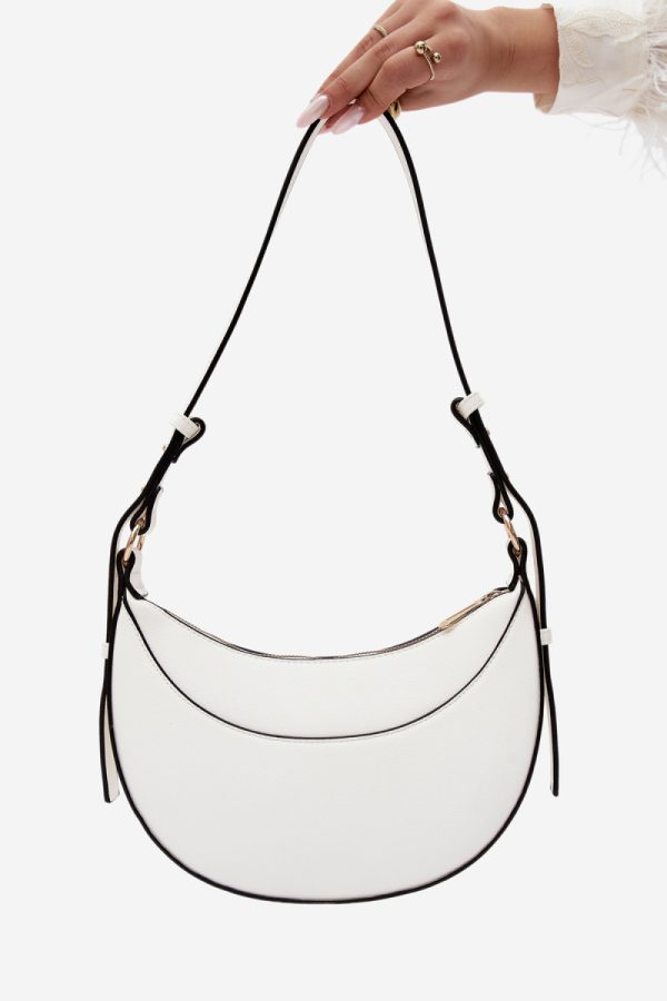 White Everyday Handbag in Casual Handbags, Shoulder Bags with Width, Bottom Width and Height