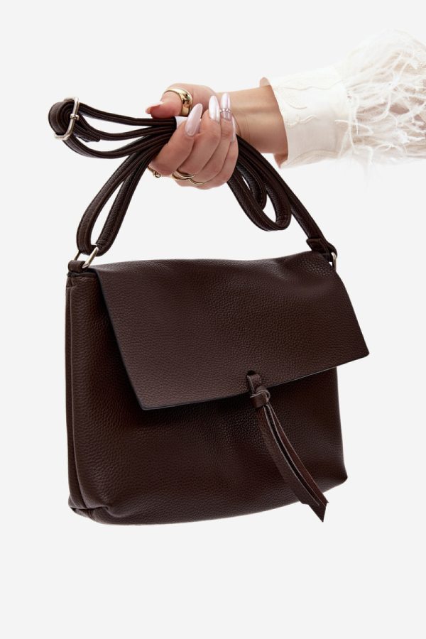 Brown Messenger Bag in Casual Handbags, Shoulder Bags with Width, Bottom Width and Height