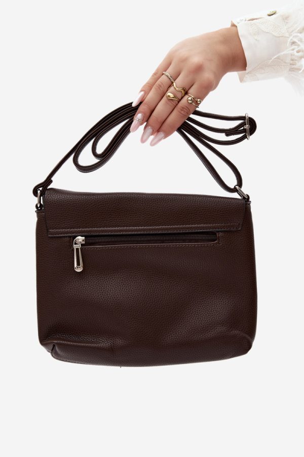 Brown Messenger Bag in Casual Handbags, Shoulder Bags with Width, Bottom Width and Height