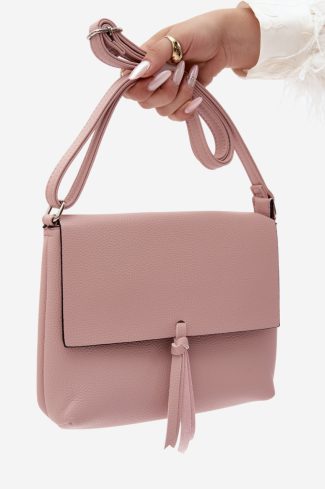 Pink Messenger Bag in Casual Handbags, Shoulder Bags with Width, Bottom Width and Height
