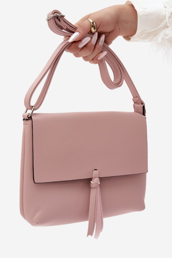 Pink Messenger Bag in Casual Handbags, Shoulder Bags with Width, Bottom Width and Height