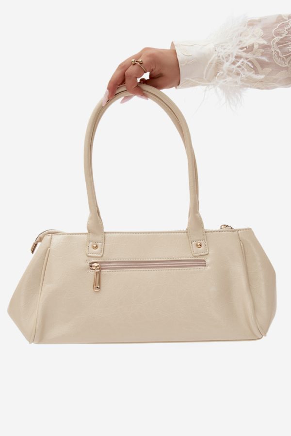 White Everyday Handbag in Casual Handbags, Shoulder Bags with Width, Bottom Width and Height