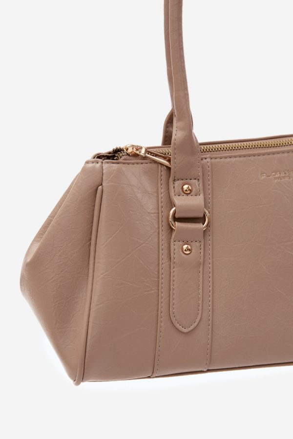 Beige Everyday Handbag in Casual Handbags, Shoulder Bags with Width, Bottom Width and Height
