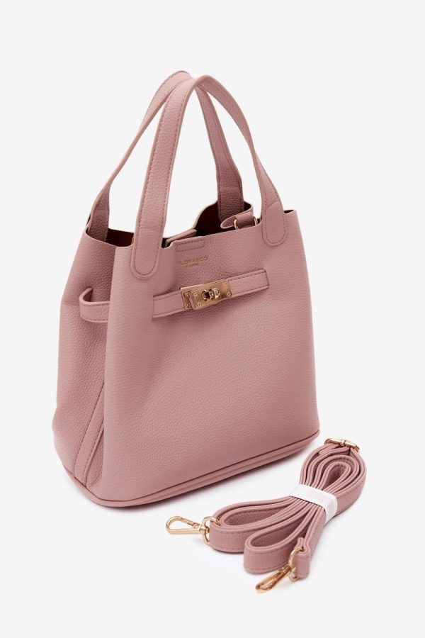 Pink Everyday Handbag in Casual Handbags, Shoulder Bags with Width, Bottom Width and Height