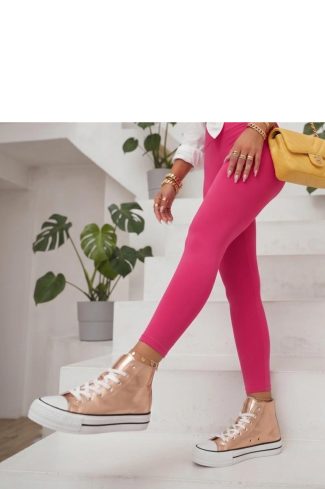 Yellow Platform Sneakers in Women`s Athletic Shoes, Trainers, Sneakers with Fabric, Footbed and Platform Height