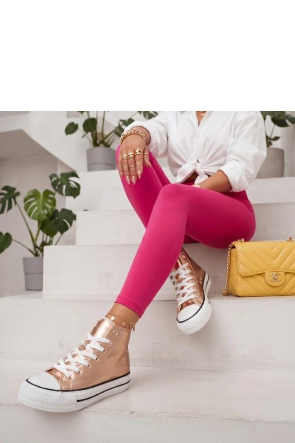 Yellow Platform Sneakers in Women`s Athletic Shoes, Trainers, Sneakers with Fabric, Footbed and Platform Height