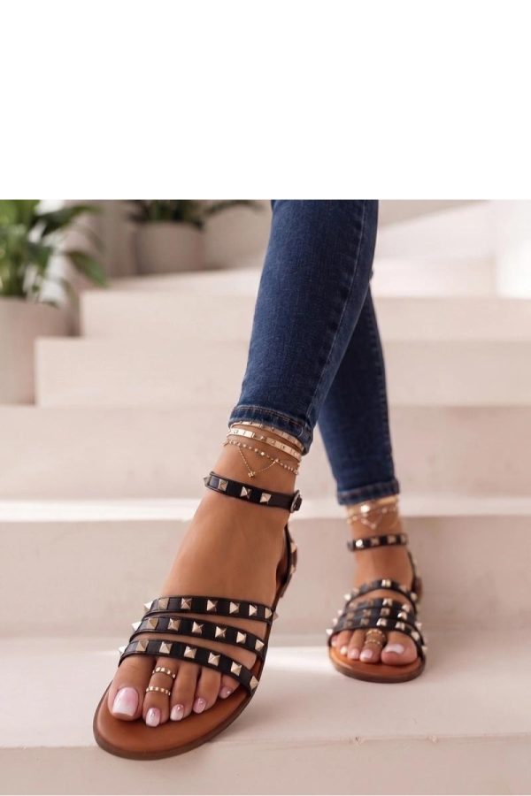 Black Sandals in Sandals & Flip-Flops For Women with Fabric, Footbed and Heel Height