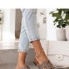 Black Flip-flops in Sandals & Flip-Flops For Women with Fabric, Footbed and Heel Height