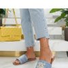 Blue Flip-flops in Sandals & Flip-Flops For Women with Fabric, Footbed and Heel Height
