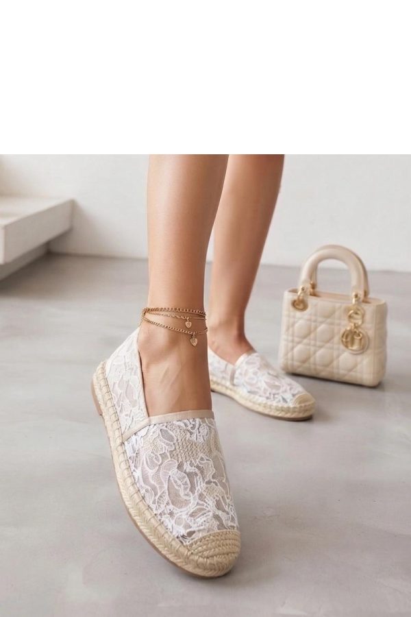 Beige Espadrille in Ballet Flats, Ballet Pumps For Women with Fabric, Footbed and Platform Height