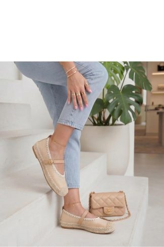 1133767.jpg Beige Espadrille in Ballet Flats, Ballet Pumps For Women with Fabric, Footbed and Platform Height