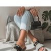 Black Flip-flops in Sandals & Flip-Flops For Women with Fabric, Footbed and Heel Height