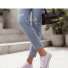 Violet Sneakers in Women`s Athletic Shoes, Trainers, Sneakers with Fabric, Footbed and Platform Height