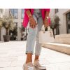 Beige Sneakers in Women`s Athletic Shoes, Trainers, Sneakers with Fabric, Footbed and Platform Height