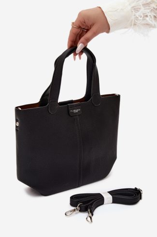 1133836.jpg Black Everyday Handbag in Casual Handbags, Shoulder Bags with Width, Bottom Width and Height