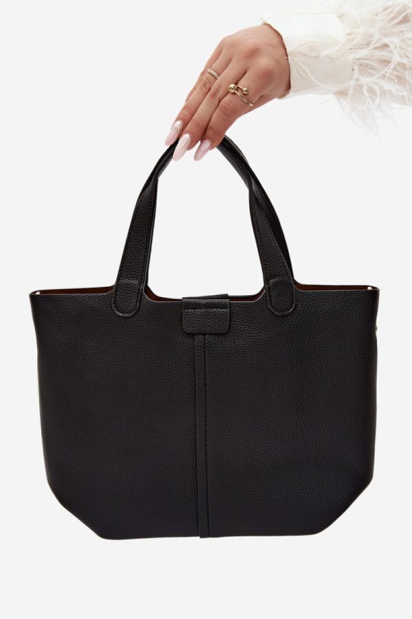 Black Everyday Handbag in Casual Handbags, Shoulder Bags with Width, Bottom Width and Height