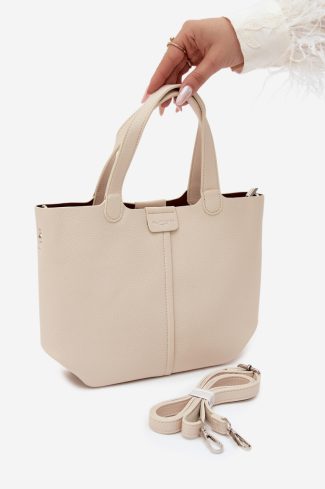 1133842.jpg Beige Everyday Handbag in Casual Handbags, Shoulder Bags with Width, Bottom Width and Height