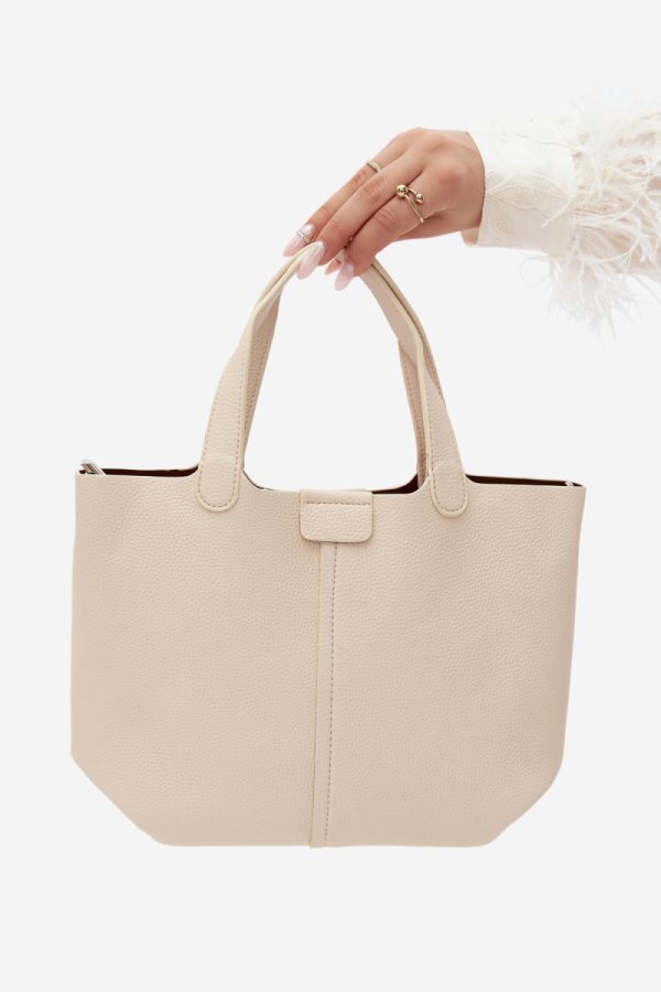 Beige Everyday Handbag in Casual Handbags, Shoulder Bags with Width, Bottom Width and Height
