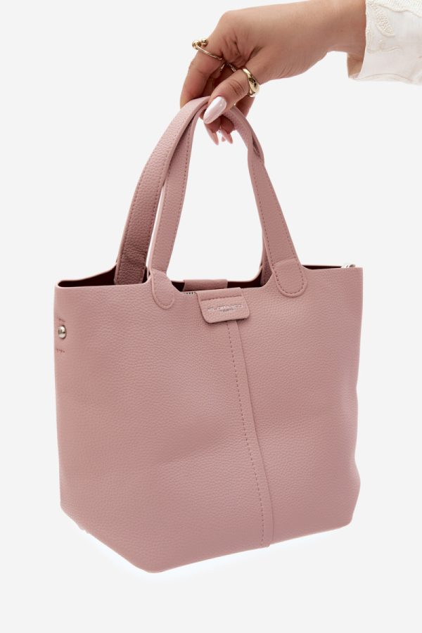 Pink Everyday Handbag in Casual Handbags, Shoulder Bags with Width, Bottom Width and Height
