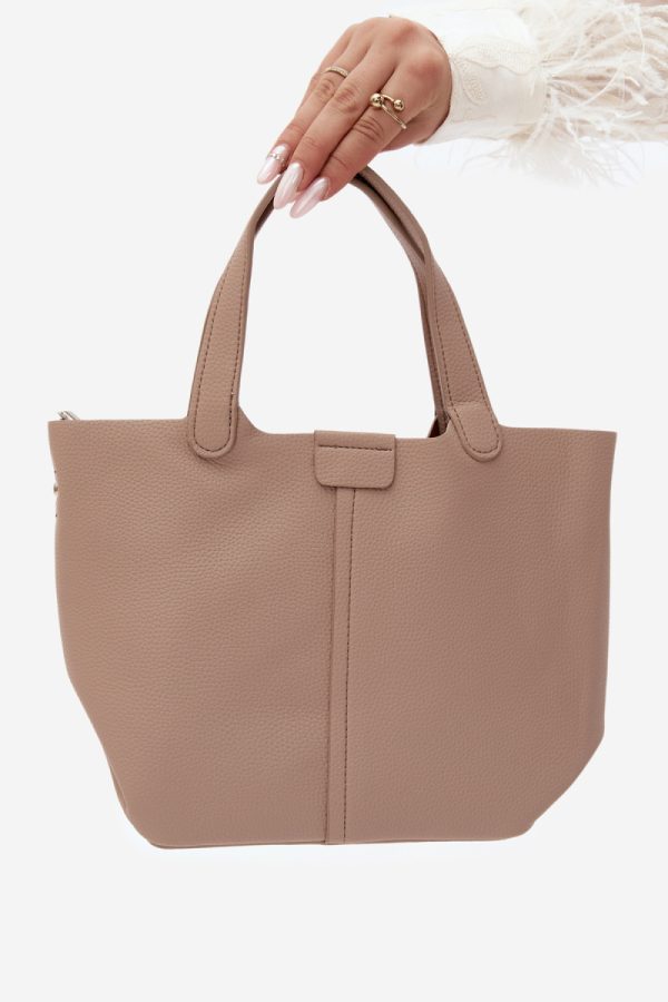 Beige Everyday Handbag in Casual Handbags, Shoulder Bags with Width, Bottom Width and Height