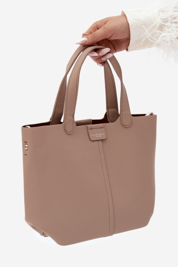 Beige Everyday Handbag in Casual Handbags, Shoulder Bags with Width, Bottom Width and Height